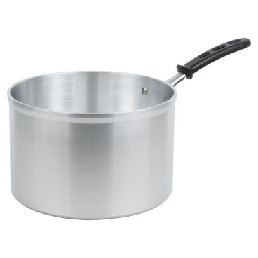 Vollrath 69448 Aluminum Wear Ever Classic Select 8 1/2 Qt. Heavy Duty Sauce Pan with Silicone Handle