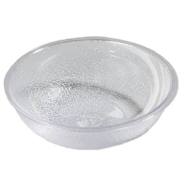 Carlisle 721507 Clear 11 Qt Polycarbonate Round Pebbled Bowl