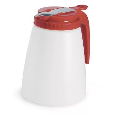 Tablecraft 748R 48 oz All Purpose Dispenser with Red ABS Top
