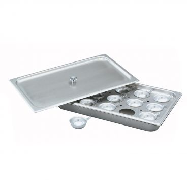 Vollrath 75060 Stainless Steel Full-Size 15-Cup Egg Poacher/Juice Glass Holder