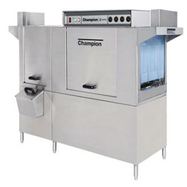Champion 76 DRPW 266 Racks Per Hour High Temp Conveyor Dishwasher with Prewash