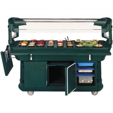 Carlisle 771108 Forest Green 6' Maximizer Portable Food / Salad Bar