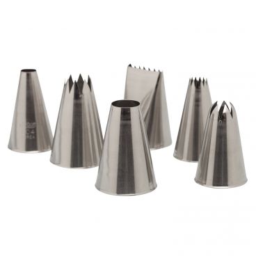 Ateco 787 Stainless Steel 6 Piece Pastry Tube Set (August Thomsen)