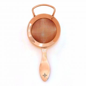 Spill-Stop 8016-3 Heavy-Duty Copper-Plated Bonzer Fine Mesh Cocktail Strainer