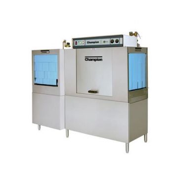 Champion 80 DRFFPW 208 Racks Per Hour High Temp Conveyor Dishwasher with Prewash