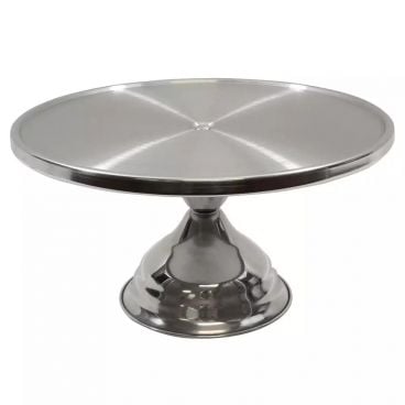 Tablecraft 821 6.75" High Stainless Steel Cake Stand