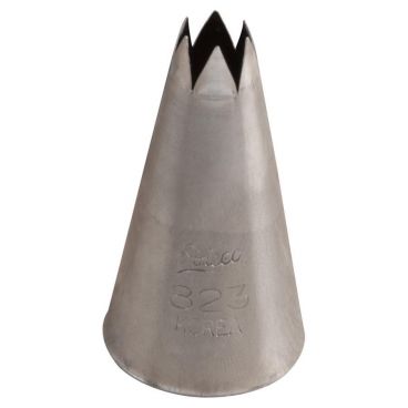 Ateco 823 Stainless Steel #823 Open Star Standard Medium Base Decorating Tube Piping Tip (August Thomsen)