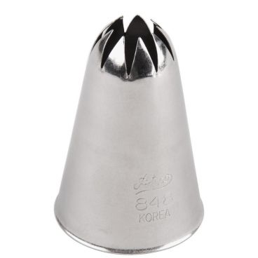 Ateco 848 Stainless Steel #848 Closed Star Standard Large Base Decorating Tube Piping Tip (August Thomsen)