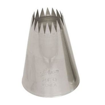 Ateco 869 August Thomsen Stainless Steel French Star Large Base Decorating Tube Piping Tip
