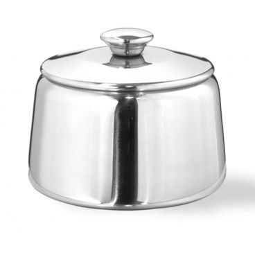 Walco 9-201LBX 8 oz. Stainless Steel Saturn Sugar Bowl with Lid