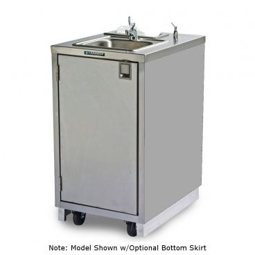 Lakeside 9620 Stainless Steel Mobile Hand Washing Station, Warm Water