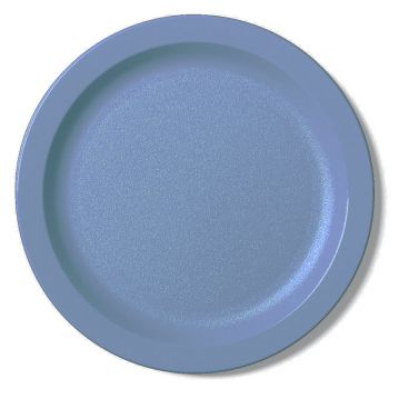 Cambro 9CWNR401 Slate Blue 9 Inch Camwear Narrow Rim Polycarbonate Plate