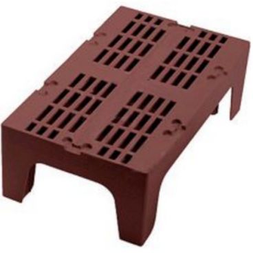 Cambro DRS360131 Dark Brown S Series Slotted 36" x 12" x 21" Dunnage Rack