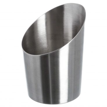 American Metalcraft FFCS45 Satin Stainless Steel 4-1/2" Angled Fry Cup