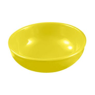 CAC China MB-7-Y 25 oz. Festiware Yellow Porcelain Pasta/Salad Bowl