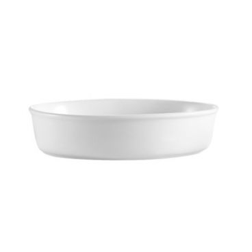 CAC ODP-4 22 oz. Deep Oval Porcelain Baking Platter