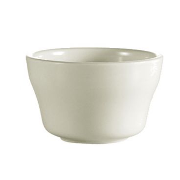 CAC REC-46 6 oz. Ceramic Rolled Edge Bouillon Cup/American White