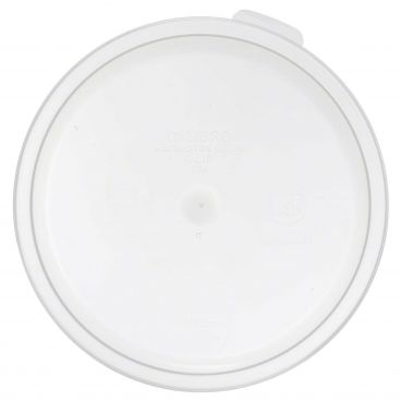Cambro RFSC2PP190 Translucent Polypropylene Round Lid for 2 and 4 Qt Food Storage Containers