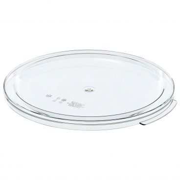 Cambro RFSCWC12135 Clear Camwear Polycarbonate Round Lid for 12, 18 & 22 Qt Food Storage Containers