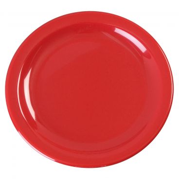 Carlisle KL20405 Red Melamine Kingline Pie Plate - 6-1/2" Diameter