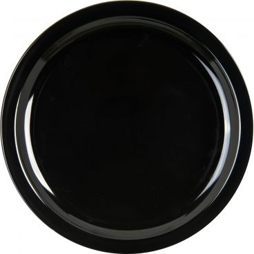 Carlisle KL11603 Kingline Black Melamine Dinner Plate - 10" Diameter