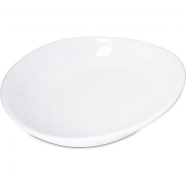 Carlisle 5300502 White Melamine Stadia Series Pasta Plate - 11-1/2" Diameter