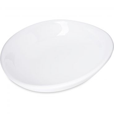 Carlisle 5300402 White Melamine Stadia Series Pasta Plate - 9-1/2" Diameter