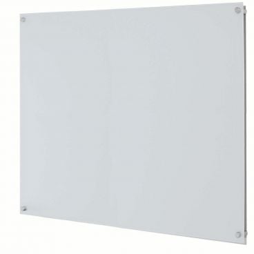Aarco 3WGBM4848 48" x 48" High Gloss Tempered Glass Markerboard