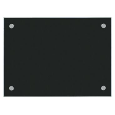 Aarco 6BKGB1824NT 18" x 24" Black Pure Glass Markerboard