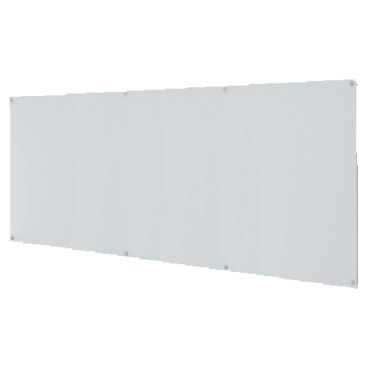 Aarco WGB4896NT 48" x 96" White Pure Glass Markerboard