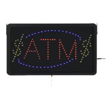 Aarco ATM10L 22" x 13" LED "ATM" Sign With 3 Display Modes