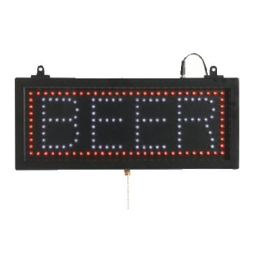 Aarco BEE06S 16-1/8" x 6-3/4" LED "BEER" Sign With 3 Display Modes