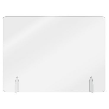 Aarco FPT1824-3 Clear Acrylic 18" High x 24" Wide Freestanding Protection Shield