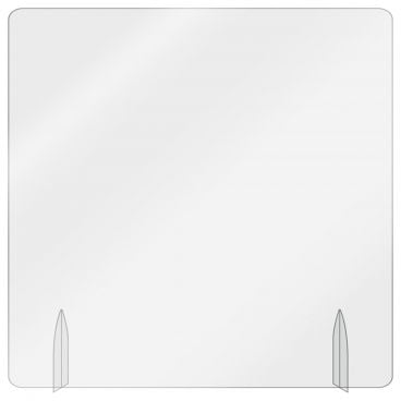 Aarco FPT2424 Freestanding Acrylic Protective Shield, 24" x 24"