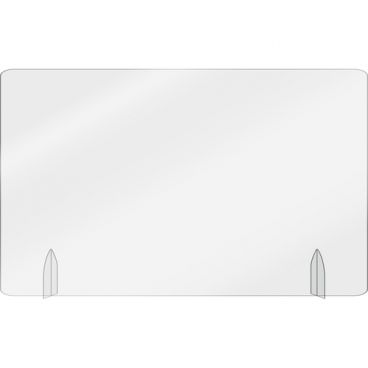 Aarco FPT3048 Freestanding Acrylic Protective Shield, 30" x 48"