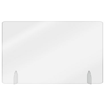 Aarco FPT3048 Freestanding Acrylic Protective Shield, 30" x 48"