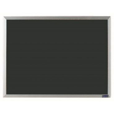 Aarco AC2436B 24" x 36" Black Economy Series Composition Chalkboard With Aluminum Frame And Full Length Chalk Tray