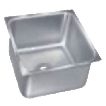 Advance Tabco 2020A-12 One Compartment Stainless Steel Undermount Sink Bowl With 20” x 20” x 12” Deep Bowl, Smart Series