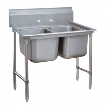 Advance Tabco 93-22-40 Regaline Two Compartment Stainless Steel Sink - 52"