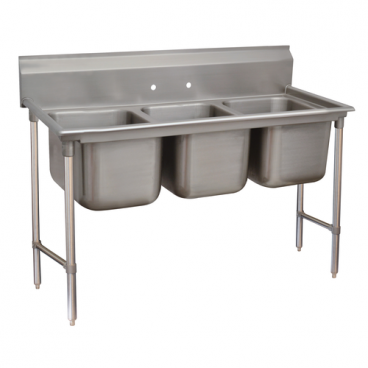 Advance Tabco 93-63-54 68” Three Compartment Stainless Steel Regaline Sink - Standard 93 Series
