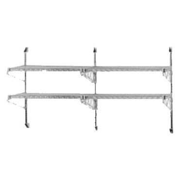 Advance Tabco ABM2-18 Mid-Mounted Wall Shelving System with for 18" Chrome Wire Shelves