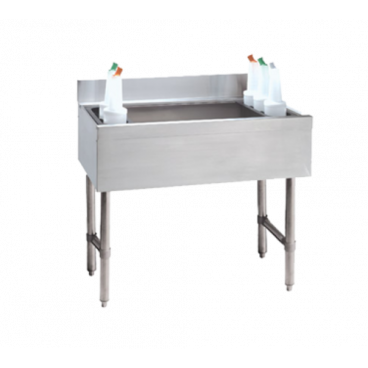 Advance Tabco CRI-12-30-10 Stainless Steel Underbar Ice Bin with 30" x 21" 10-Circuit Cold Plate