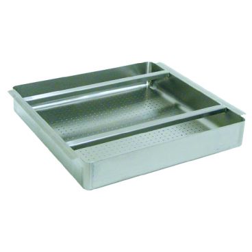 Advance Tabco DTA-100 19.5" x 19.5" Stainless Steel Pre-Rinse Basket With Welded Slide Bar
