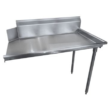 Advance Tabco DTC-S60-36R Straight Clean Stainless Steel Dishtable With 35" Right Side, Super Saver Series