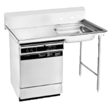 Advance Tabco DTU-U60-48R 48" Stainless Steel Undercounter Dishtable, Right Side Sink Bowl