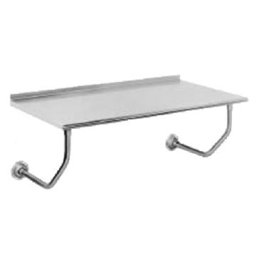 Advance Tabco FSS-W-243 24" x 36" Stainless Steel Wall Mount Table With 1.5" Backsplash