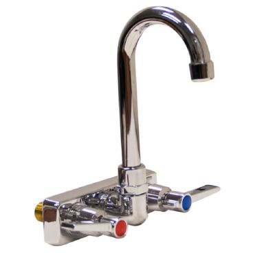 Advance Tabco K-59 Wall Mount Gooseneck Faucet with 3-1/2" Spread
