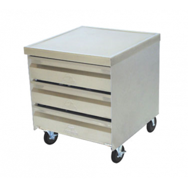 Advance Tabco MDC-4-2015 Stainless Steel Mobile Drawer Cabinet With 4 Self Closing 20" x 15" SHD Series Drawers 