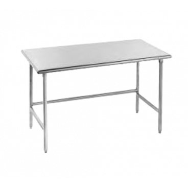 Advance Tabco TAG-244 Stainless Steel 48" x 24" Work Table w/ Galvanized Legs