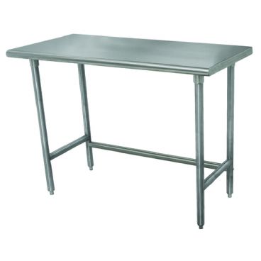 Advance Tabco TELAG-300-X Stainless Steel 30" x 30" Work Table w/ Galvanized Legs